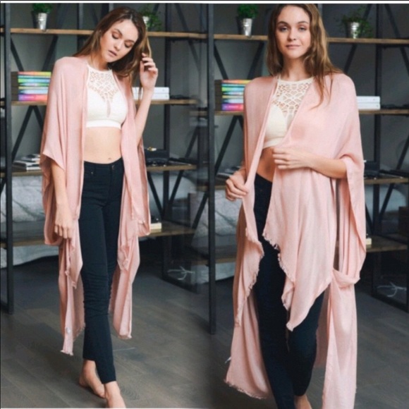 Sweaters - CLEARANCE ‼️BLUSH CARDIGAN DUSTER KIMONO- kimono